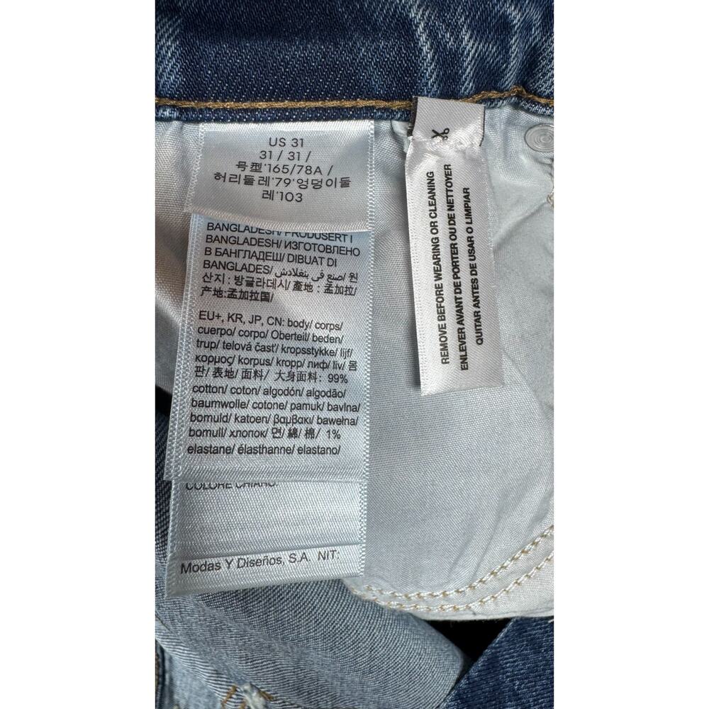 Calvin Klein Jeans NEW Short Womens W31 Blue High Rise A-line Shape 5.5” Stretch - Picture 14 of 16